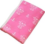 Emoor Baby Cotton Blanket (Japanese Popular "One Piece" Cartoon Print) 35.44"x47.26", Made in Japan(