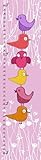 Green Leaf Art Birds on Pink Growth Chart [並行輸入品]