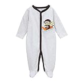 Hzjundasi 新生児 ベビー コットン ジャンプスーツ パジャマ 幼児 長袖 ロンパース 秋冬 ボディスーツ ナイトガウン パジャマの服