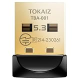 TOKAIZ bluetooth アダプター 5.3 レシーバー USB 子機 ドライバー不要 ブルートゥース ワイヤレス イヤホン コントローラー マウス キーボード ７つのディバイス追加可能 Windows 11 10 8.1 7 TBA-001