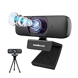 Amicool ウェブカメラ C60 フルHD 1080P 30FPS 500万画素 120°超広角 マイク内蔵 自動フォーカス 自動補正