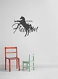 Design with Vinyl Gold 1139 in Riding A Horse We Borrow Freedom Cowboy Background Quote Home Living 