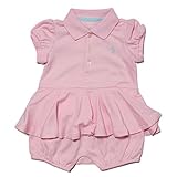 (ポロ ラルフローレン チルドレンズウェア) POLO RALPH LAUREN CHILDRENSWEAR ベビー 女の子 ショートオール Cotton Peplum Polo Shortall ピ