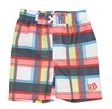 ラゲッドバッツ Montauk Multi Plaid Swim Trunks ラッフルバッツ 男の子 こども トランクス 水着 スイミングプールおすすめ 紫外線防止 12-18mos