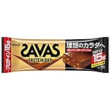 ザバス(SAVAS) プロテインバー チョコレート味 12本 たんぱく質15g ビタミン配合 明治