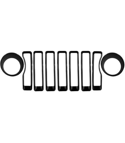 Amazon | Klivex 9PCS のABSエクステリアフロントグリルグリル