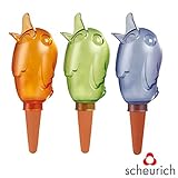 シューリッヒ：バーディ3色セット（オレンジ・グリーン・ブルー）[鉢花・観葉の自動給水器] ノーブランド品