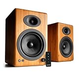 【国内正規品】Audioengine オーディオエンジン A5＋ワイヤレス・パワードスピーカー l Bluetooth aptX HD対応・24bit DACアンプ内蔵 (バンブー)