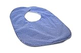 Caught Ya Lookin' Reversible Baby Bib, Seersucker, Blue/White by Caught Ya Lookin'