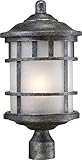 Nuvo Lighting 60/5635 Manor Industrial Post One Light Lantern 100-watt A19 Outdoor Porch and Patio L