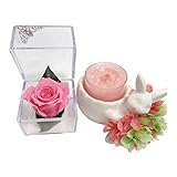 世都華 プリザーブドフラワーキャンドルギフトセット ピンク pinrabi