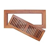 BambooMN Brand - 6 3/4" Inch x 14 3/4" Inch Strand Woven Bamboo Floor Register Air Vent Flat Cover -