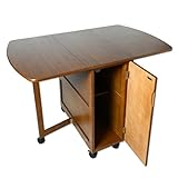 タンスのゲン バタフライ キッチンワゴン 収納付キッチンカウンター ブラウン 11719116WN