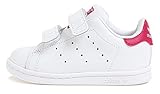 (アディダス)adidas KIDS ORIGINALS オリジナルス かわいい子供たちに向けた スタンスミス CF I (12cm, WHITE / PINK) [並行輸入品]