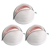 OCENYU ブラジャー 洗濯ネット 3枚 22*22cm ブラジャー専用ネット ハニカム構造メッシュ 丈夫 耐久性 コート セーター T-シャツ ブラジャーなど適用 型崩れ防止 ホワイト