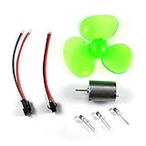 Liebeye 小型モータ 0.1-24V ジェネレータセットマイクロファンブレード風力タービン 90mm 1