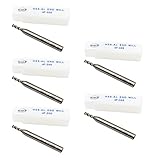 Yiteng ５個 HSS 4枚刃　鋼製 超硬エンドミル 加工用カッター 3mm x 6mm
