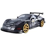 ziuuihu 2.4Ghzラジコンカー 70km / h高速ドリフトレーシングカー 1/10電気自動車、 4WDオフロードRC車両 2つのバッテリーで 男の子と大人のためのおもちゃの車 (ブラック)