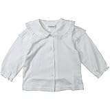 《H29年春物》(日本製) Pample Mousse(パンプルムース) 40コーマ天竺レース付ブラウス 120cm /OW NO.DP-21201