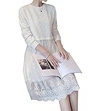 (マーシェル) Marshel マタニティ ワンピース チュニック 産前 産後 長く使える 妊婦服 ホワイト L