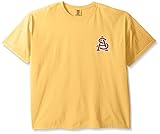 NCAA Arizona State Sun Devils状態野球靴紐半袖快適カラーTシャツ、マスタード、XXL