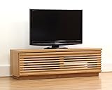 日本製 幅120cm ロータイプテレビボード 完成品 (ライトブラウン)