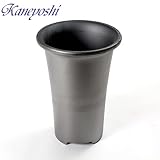 鉢 KANEYOSHI 【日本製/三河焼】 陶器 植木鉢 長ラン鉢 いぶし焼 三河製 7号