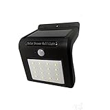 16 LEDソーラーライト スーパーブライト防水ソーラーライト ワイヤレス屋外ライト、パティオデッキヤードガーデン（16LED）用 (黒)
