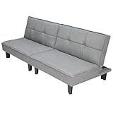 UNE BONNE(ウネボネ) リクライニング ソファベッド (座いす リクライニング) カップル 新婚用 ベッドにもなる カウチソファ 1～3人掛け ワイド_ダークグレー