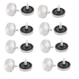 uxcell　ミラーネイル　グラスミラーネイル　プラスチック　ネジ装飾　建具金物　ラウンドキャップ　22mmの直径 16個