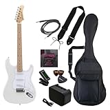 Photogenic フォトジェニック エレキギター 初心者入門 ライトセット STタイプ メイプル指板 ホワイト ST-180M/WH [ソフトケース/シールド/ミニアンプ/チューナー/ストラップ/ピック/ピックケース/弦/調整用レンチ付属]