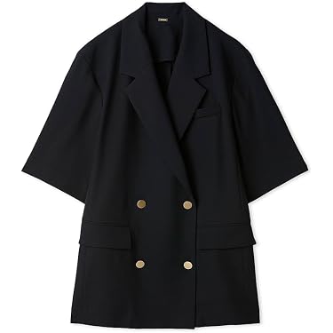 美品 22AW Mila Owen ミラオーウェン 襟ストラップダブルコート 