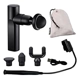 アテックス 筋膜リリースガン AX-HXL236Abk ブラック Amazon限定 専用アーム付 4種アタッチメント 4段階振動 250g