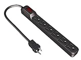 Stanley 30007 PowerMax 6 with 6-Outlet Power Strip, Black [並行輸入品]