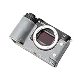 QIYAONUO SONY A7CR A7C2 用 ボディーハーフケース ボディケース バッテリーの交換でき 三脚ネジ穴付き カメラケース (ライトブルー)