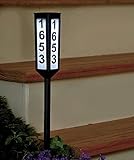 Keep Your House Number Visible Day and Night with 24 Solar Address Stake [並行輸入品]