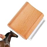 ペット脱毛ツール - 犬用アンダーコートブラシコーム、ヘアデッシング木製グルーマー人間工学木製ブラシ犬のグルーミング用品