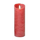 次世代のLEDキャンドルライト LUMINARAルミナラLEDピラーキャンドル (レッド（シナモン）, Ｌサイズ)