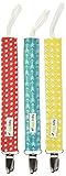 Pacifier Clip - - Ziggy Baby 2-Sided Design, Pacifier Holder - Best Pacifier Clip for Girls & for Bo