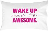Oh , Susannah Wake Up And Be Awesome枕ケース卒業の贈り物をまたはHim寮の部屋寝具枕カバーFits標準またはクイーンサイズ枕College寮の部屋アクセサリー寝具 