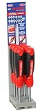 Megapro 211R1C36RD-PDM Display 1-Inch 13-in-1 Ratcheting Automotive Driver Bits, Red, 6-Piece [並行輸入品