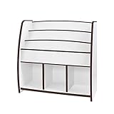 【JAJAN】マガジンラック ワイド 幅93cm ブラウン［完成品][おまけ付き]【知育家具EVAキッズシリーズ】MRJ-93HD_s