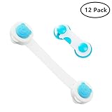 Cupboardロック、Miyare 6 pc赤ちゃん安全ロック粘着ロックセットfor引き出し、キャビネット ブルー MY-MBA-001