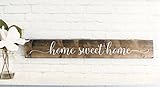 Home Sweet Home Wood Sign Sayings - Inspirational Wood Rustic Wall Decor [並行輸入品]