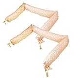 【日本製】 ベッドガード ≪ひつじ≫ 2個セット (オーガニックコットン ダブルガーゼ 綿100%) No.1121-A