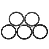 TI-MULTI (Ti) チタン ブラック キー ホルダー リング 軽量 外徑10/12/14mm/25mm/32mm 5個入り (32mm/5個入り)