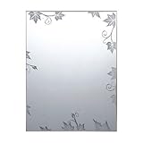 ミラー 鏡 壁掛け ボタニカルデザイン ユニットバス交換用 [幅30.5×高40.6cm] MS109-406-305