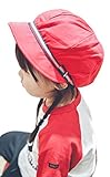(トヨベイ)Toyobuy 子供用 ハット ベビー 帽子 野球帽 ワークキャップ キッズ 可愛い 女の子 カジュアルキャップ 日よけ お出かけ 通学 遠足（レッド・54cm）