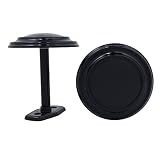 Levolor 54566006 Medallion Drapery Holdbacks, Black, 2-Pack [並行輸入品]