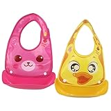 (デアエエオオ)Diano缶分解バクテリア抵抗力がある柔らかい胸あて, 2PCS (イエロー/ピンク)